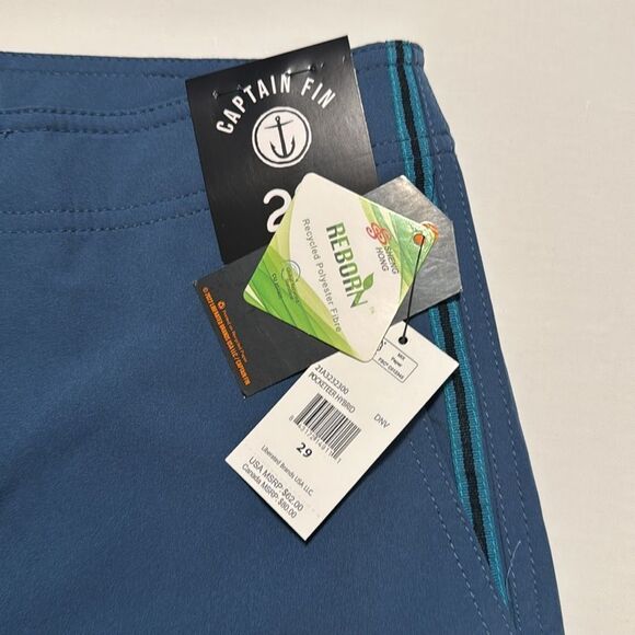 Captain Fin Board Shorts Mens 29 Button Fly - Picture 2 of 4